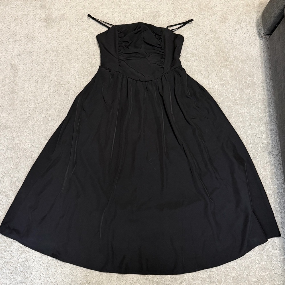 SHEIN Black Strapless Dress Size Large